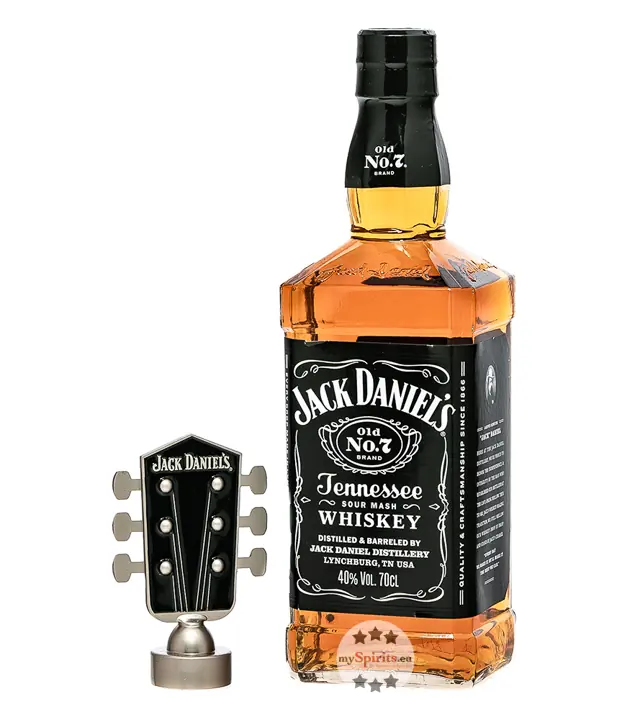 Jack Daniel's: Old No. 7 Tennessee Whiskey in Gitarrenkoffer / 40 % vol / 0,7 Liter-Flasche