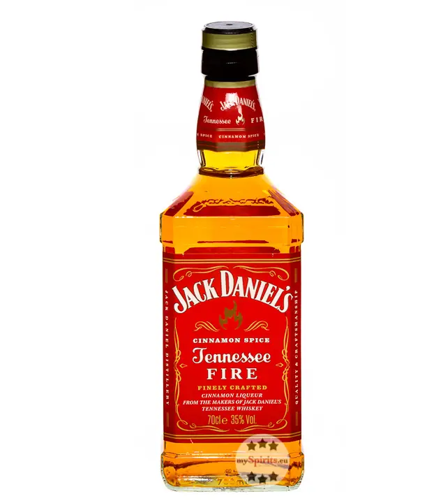 Jack Daniel's Tennessee Fire Cinnamon Zimt-Likör mit Whiskey / 35 % Vol. / 0,7 Liter-Flasche