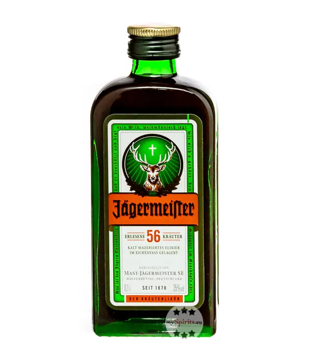 Jägermeister Kräuterlikör / 35 % Vol. / 0,1 Liter-Flasche