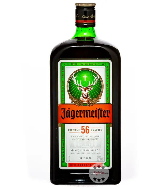 Jägermeister Kräuterlikör / 35 % Vol. / 1,0 Liter-Flasche