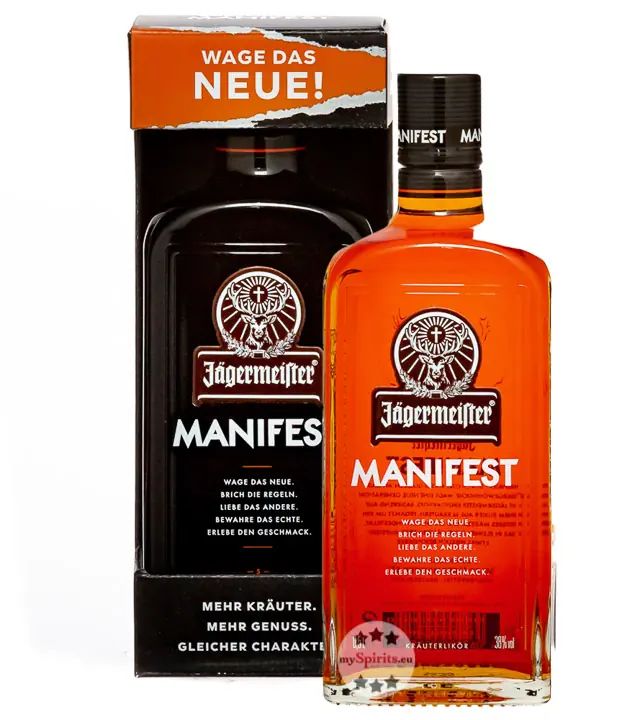 Jägermeister Manifest Likör / 38 % Vol. / 0,5 Liter-Flasche
