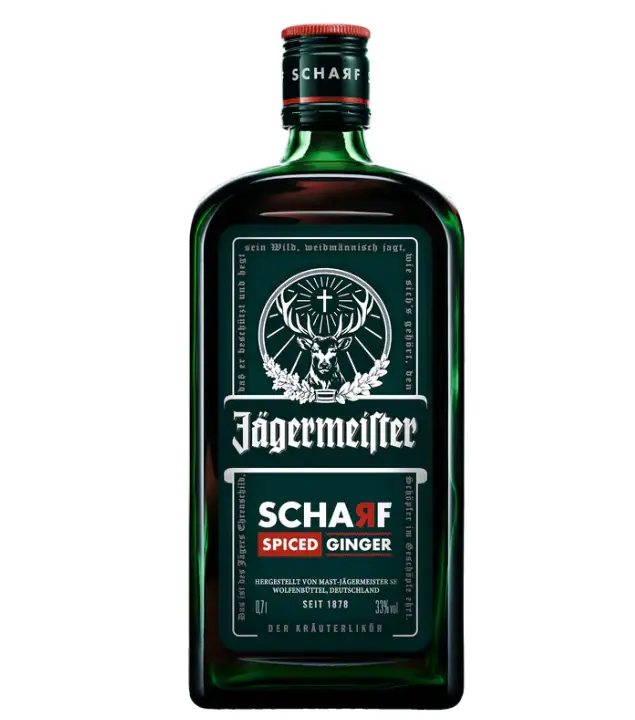 Jägermeister Scharf Hot Ginger Kräuterlikör / 33 % Vol. / 0,7 Liter-Flasche
