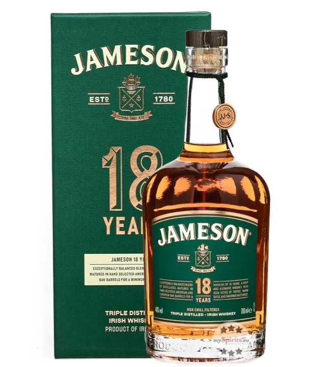 Jameson 18 Years Irish Whiskey / 46 % vol / 0,7 Liter-Flasche in Geschenkbox