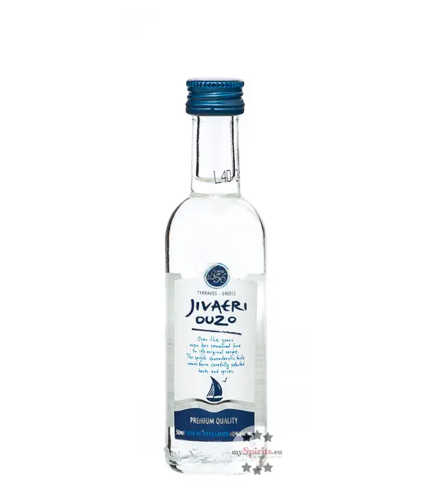 Katsaros Jivaeri Ouzo Mini / 40 % vol / 0,05 Liter-Flasche