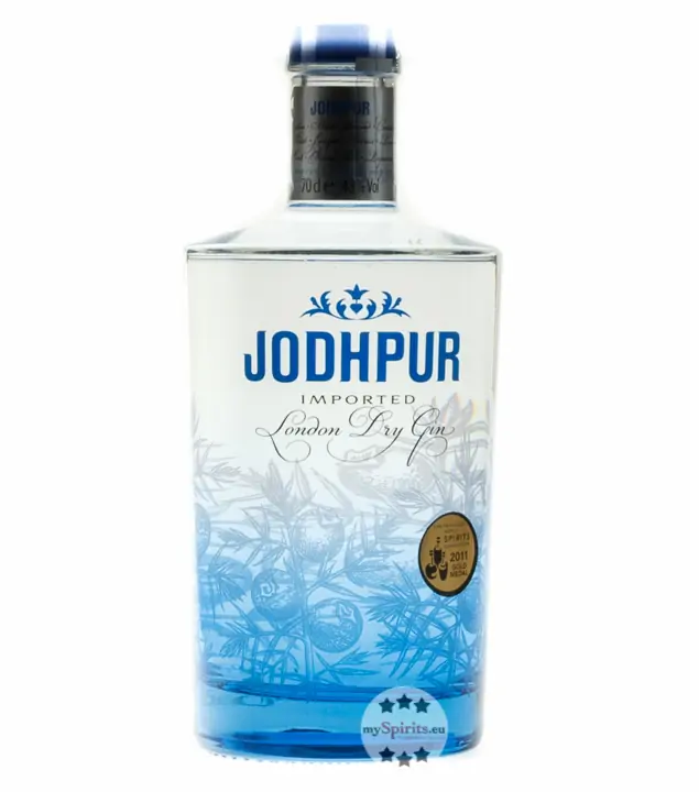 Jodhpur Imported London Dry Gin/ 43 % vol. / 0,7 Liter-Flasche 