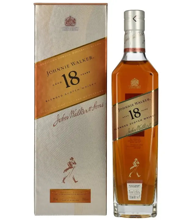 Johnnie Walker 18 Years Blended Scotch Whisky / 40 % vol. / 0,7 Liter-Flasche in Geschenkbox