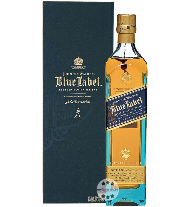 Johnnie Walker Blue Label Blended Scotch Whisky / 40 % vol. / 0,7 Liter-Flasche in Geschenk-Box
