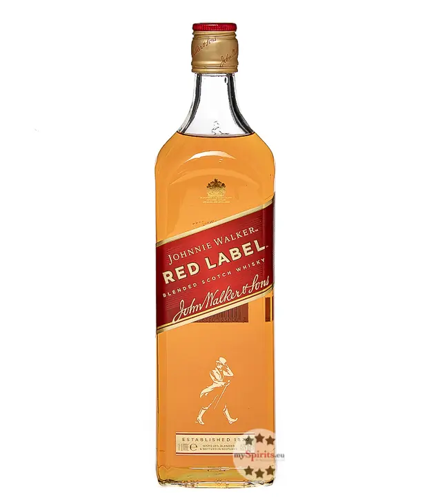 Johnnie Walker Red Label Blended Scotch Whisky / 40 % vol. / 1,0 Liter-Flasche