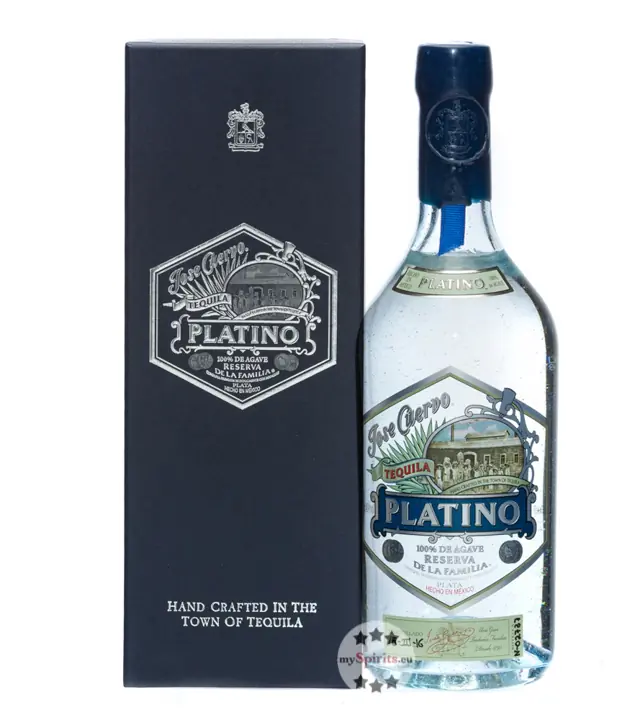 Jose Cuervo Platino de la Familia Tequila / 40 % Vol. / 0,7 Liter-Flasche in Geschenkschatulle