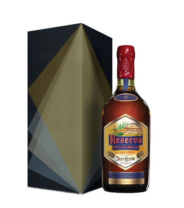 Jose Cuervo Reserva de la Familia Tequila / 38 % Vol. / 0,7 Liter-Flasche in Geschenkschatulle