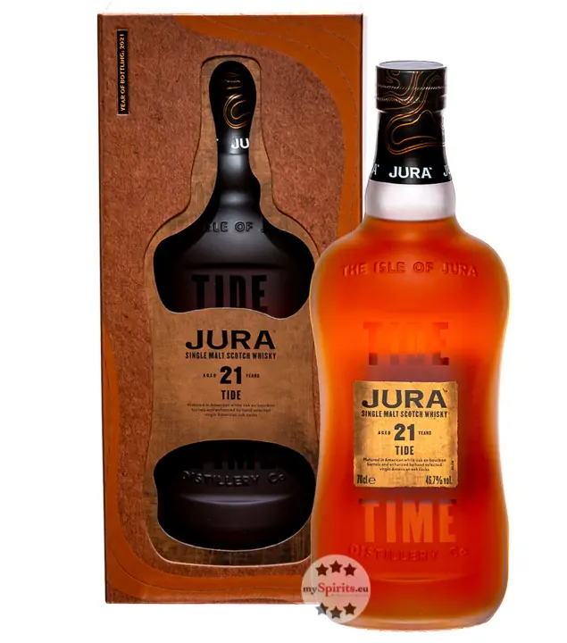 Jura 21 Jahre Tide Single Malt Scotch Whisky / 46,7 % Vol. / 0,7 Liter-Flasche in Geschenkbox
