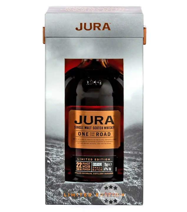 Jura One for the Road 22 Years Limited Edition Whisky / 47 % Vol. / 0,7 Liter-Flasche in Geschenkbox