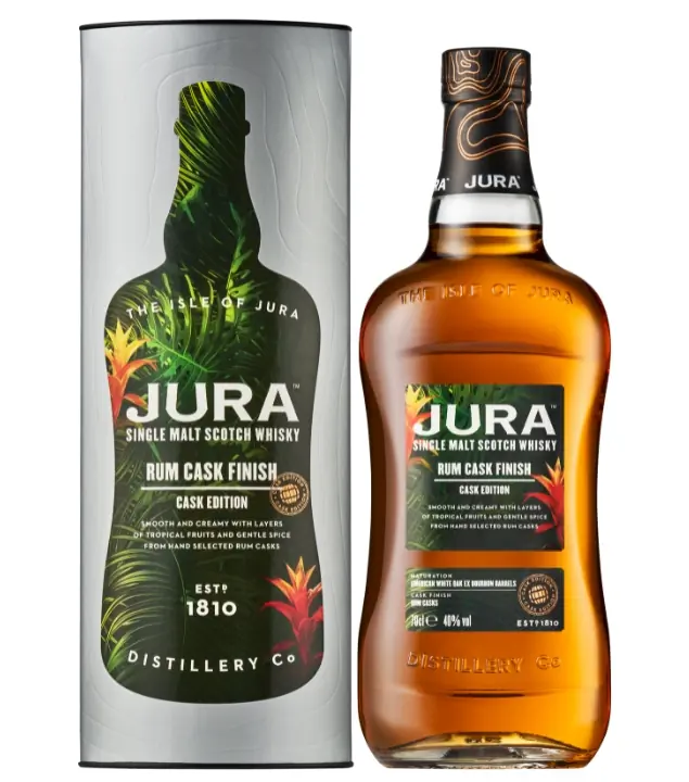 Jura Rum Cask Finish Single Malt Scotch Whisky / 40 % vol / 0,7 Liter-Flasche