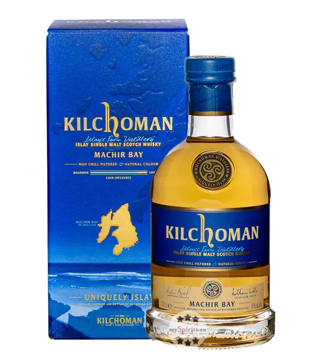 Kilchoman Machir Bay Islay Single Malt Scotch Whisky / 46 % Vol. / 0,7 Liter-Flasche in Geschenkkarton
