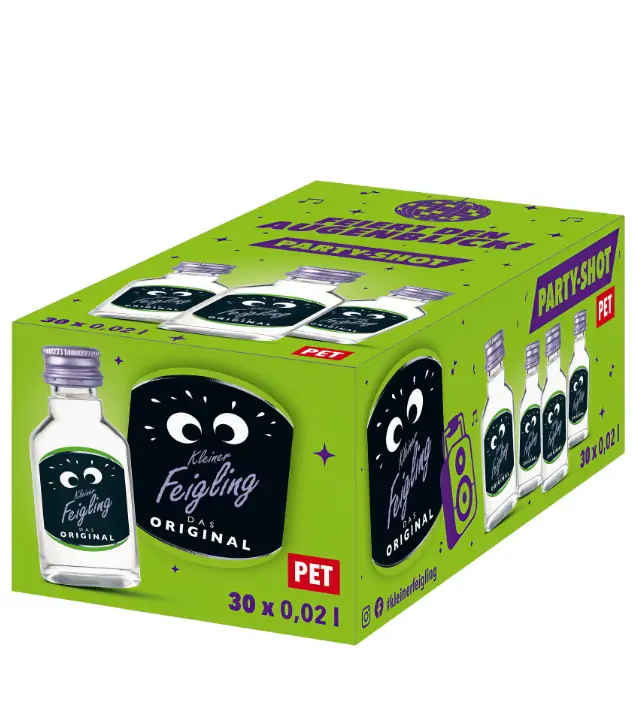 Kleiner Feigling Das Original Feigenlikör / 20 % vol / 30 x 0,02 Liter-PET-Flasche