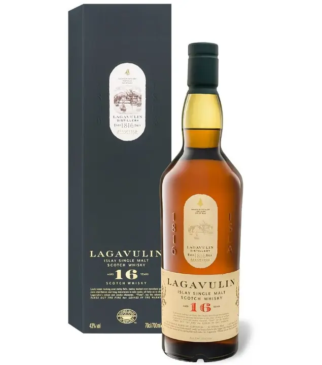 Lagavulin 16 Years Islay Single Malt Scotch Whisky / 43 % vol. / 0,7 Liter-Flasche in Geschenk-Box