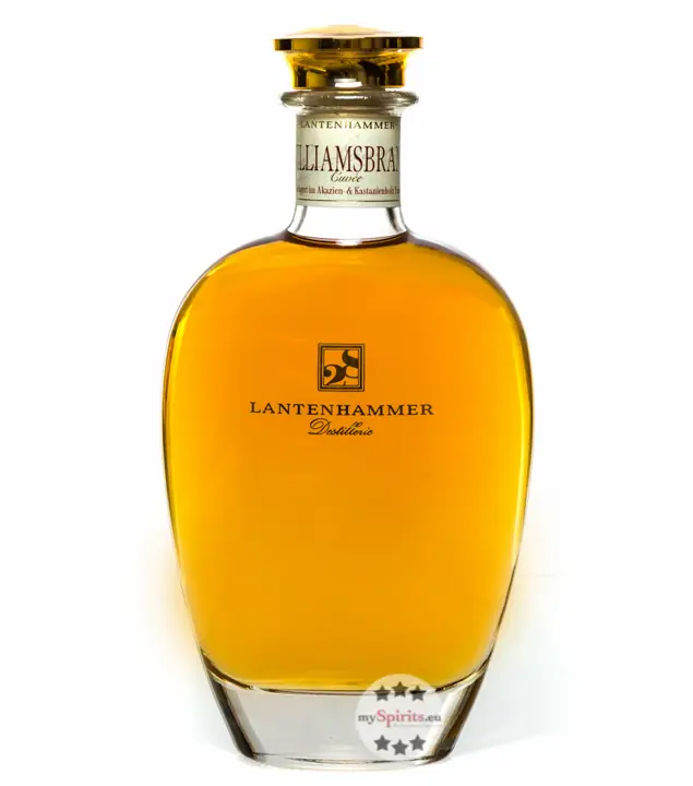 Lantenhammer Raritäten Williamsbrand Cuvée / 43 % Vol. / 0,7 Liter-Karaffe in Holzbox