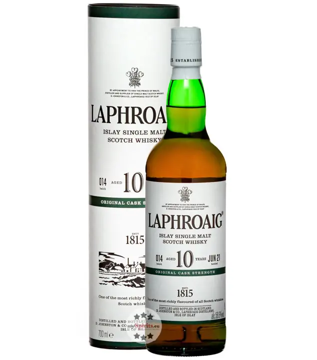 Laphroaig 10 Years Original Cask Strength Batch 014 Islay Single Malt Scotch Whisky / 58,6 % Vol. / 0,7 l in Geschenkdose