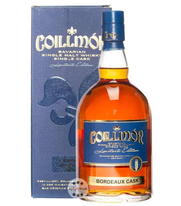 Liebl: Coillmor Bordeaux Single Cask Bavarian Single Malt Whisky / 46 % Vol. / 0,7 Liter-Flasche in Geschenkkarton
