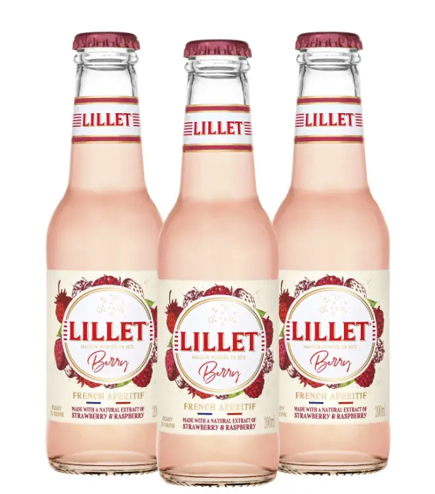 Lillet Berry RTD 3er-Set / 10,3 % vol / 3 x 0,2 Liter-Flasche