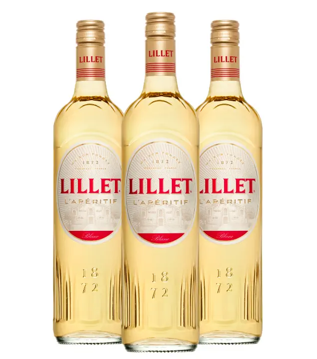 Lillet Wild Blanc Weinaperitif 3er-Set / 17 % Vol. / 3 x 0,75 Liter-Flasche