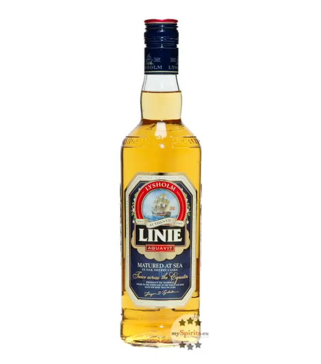 Linie Aquavit - Norwegischer Kümmelschnaps / 41,5 % Vol. / 0,7 Liter-Flasche