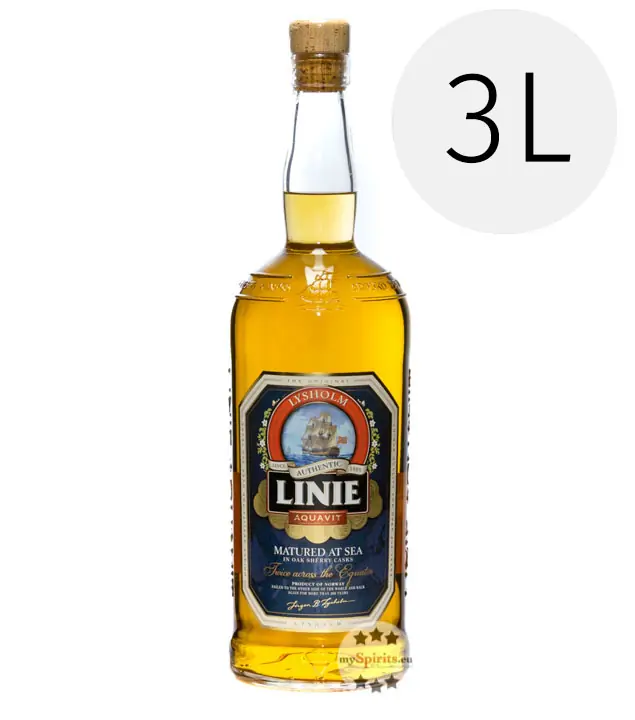 Linie Aquavit - Kümmelschnaps / 41,5 % Vol. / 3,0 Liter-Flasche