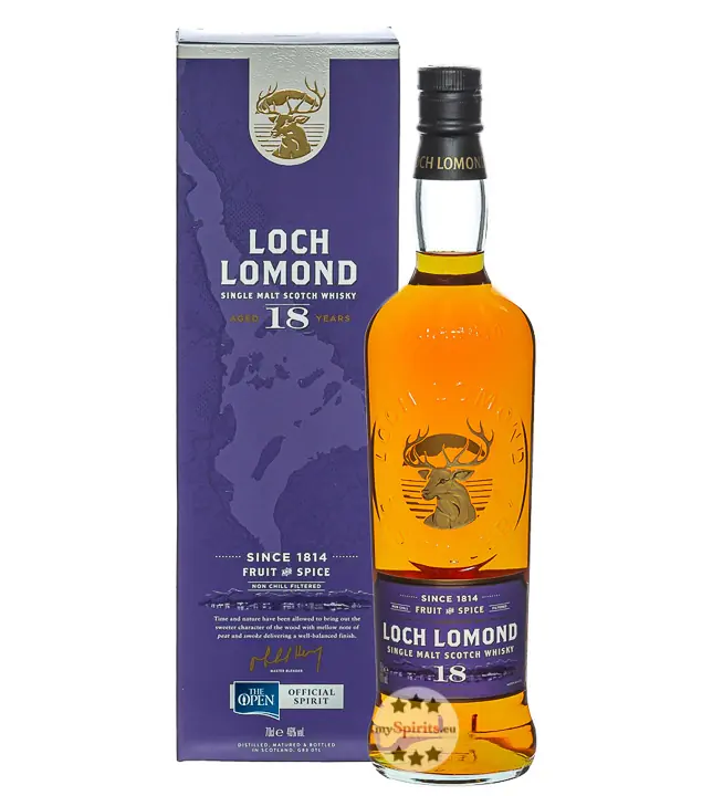 Loch Lomond 18 Years Single Malt Scotch Whisky / 46 % Vol. / 0,7 Liter-Flasche in Geschenkbox