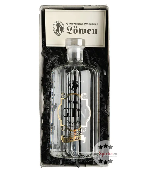 Bergbrennerei Löwen Geschenk-Set Gin Genuss 1er / 40 % Vol. / 0,35 Liter-Flasche