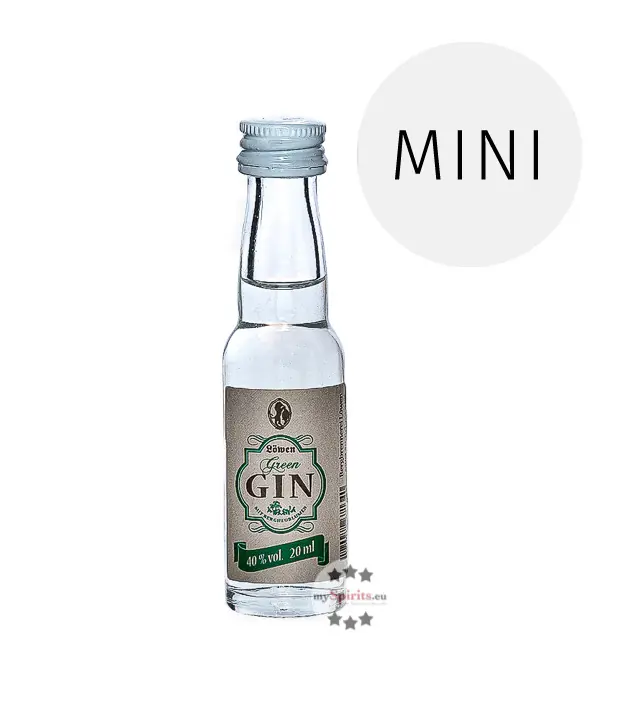 Löwen Green Gin Mini / 40 % Vol. / 0,02 Liter-Flasche