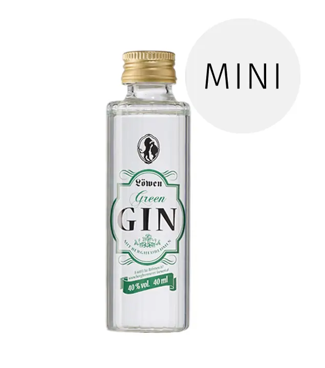Löwen: Green Gin Mini / 40 % Vol. / 0,04 Liter-Flasche 
