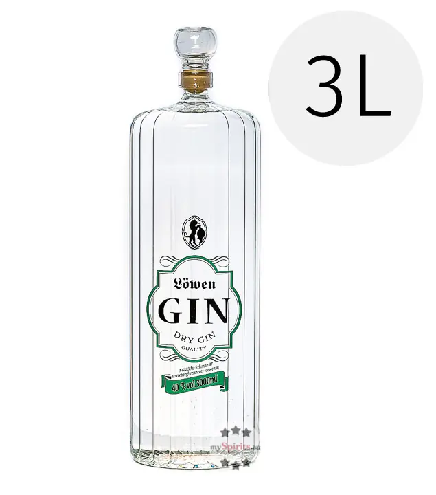 Löwen Green Gin Großflasche / 40 % Vol. / 3,0 Liter-Flasche