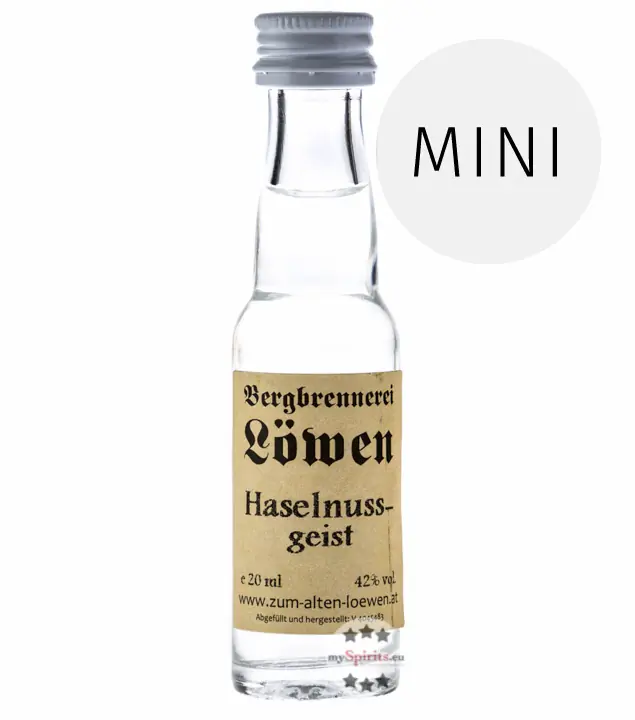 Löwen: Haselnuss-Geist / 42% Vol. / 0,02 Liter - Flasche