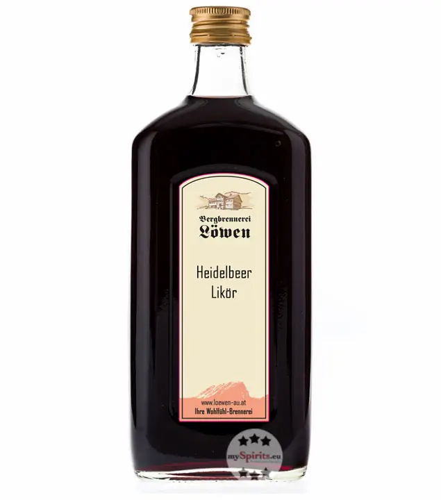 Löwen: Heidelbeerlikör / 25% Vol. / 0,5 Liter - Flasche