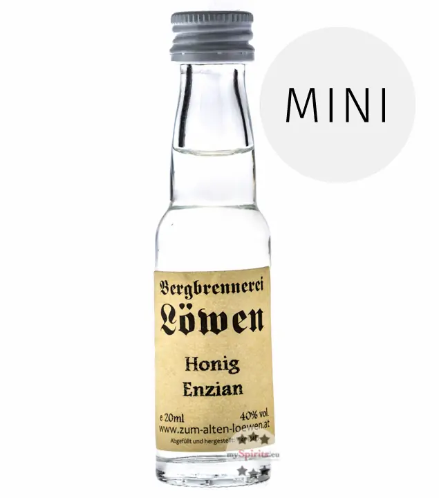 Löwen: Honig-Enzian / 40 % Vol. / 0,02 Liter - Flasche
