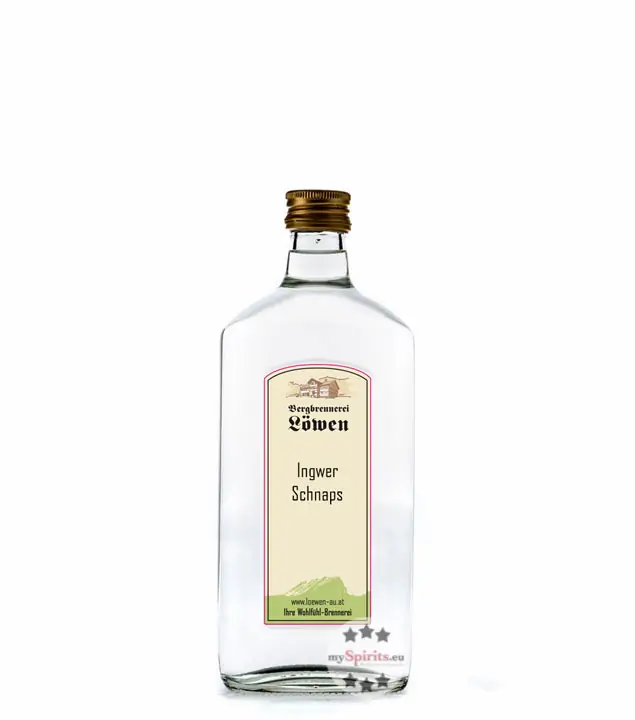 Löwen Ingwer Schnaps / 40 % Vol. / 0,2 Liter-Flasche