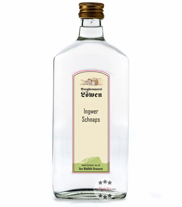 Löwen Ingwer Schnaps / 40 % Vol. / 0,5 Liter-Flasche