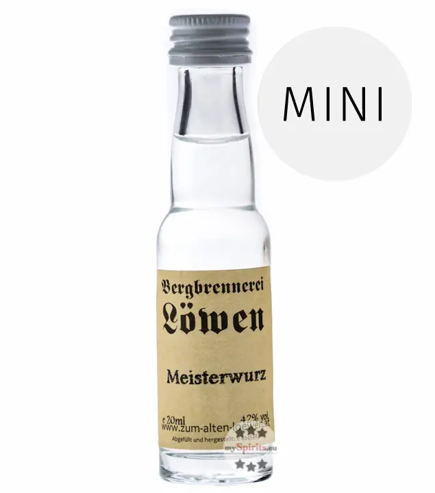 Löwen: Meisterwurz / 42% Vol. / 0,02 Liter - Miniatur-Flasche