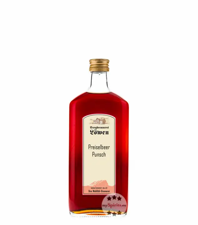 Löwen: Löwen-Punsch Preiselbeer / 30% Vol. / 0,2 Liter - Flasche