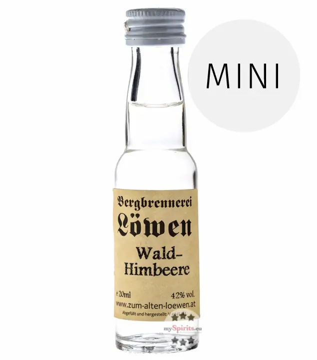Löwen: Himbeer Geist / 42 % Vol. / 0,02 Liter - Flasche