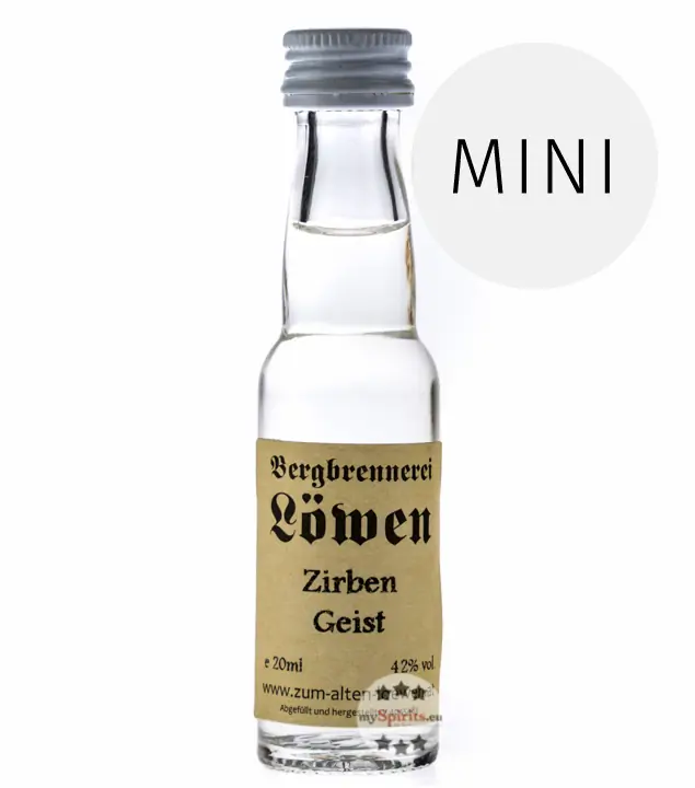 Löwen: Zirben-Geist / 42% Vol. / 0,02 Liter - Flaschen