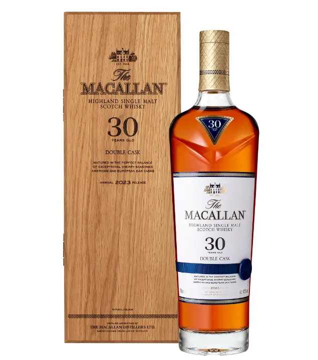 The Macallan 30 Years Sherry Oak Highland Single Malt Scotch Whisky / 43 % vol / 0,7 Liter-Flasche