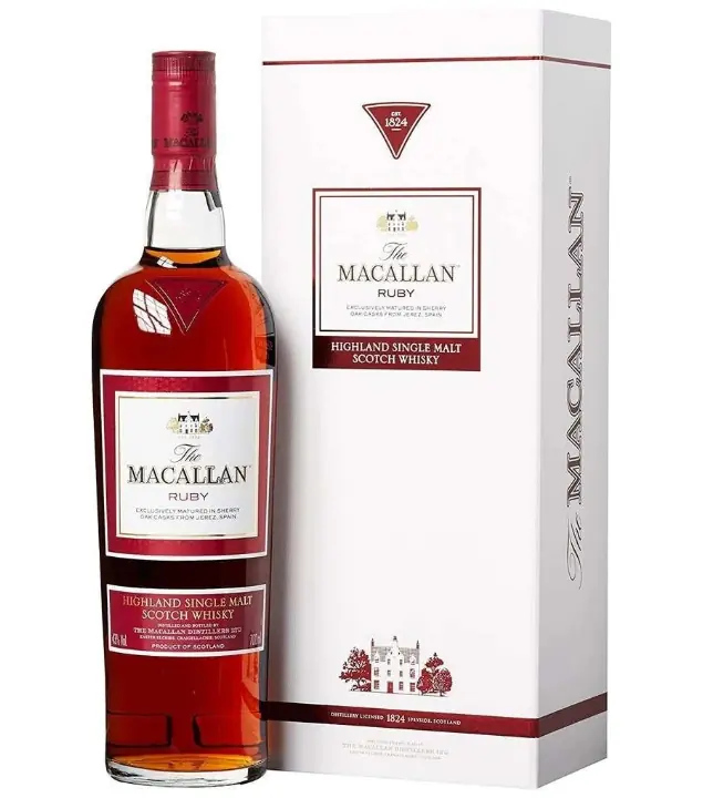 The Macallan Ruby 1824 Edition Highland Single Malt Scotch Whisky / 43 % vol / 0,7 Liter - WHISKY CLUB