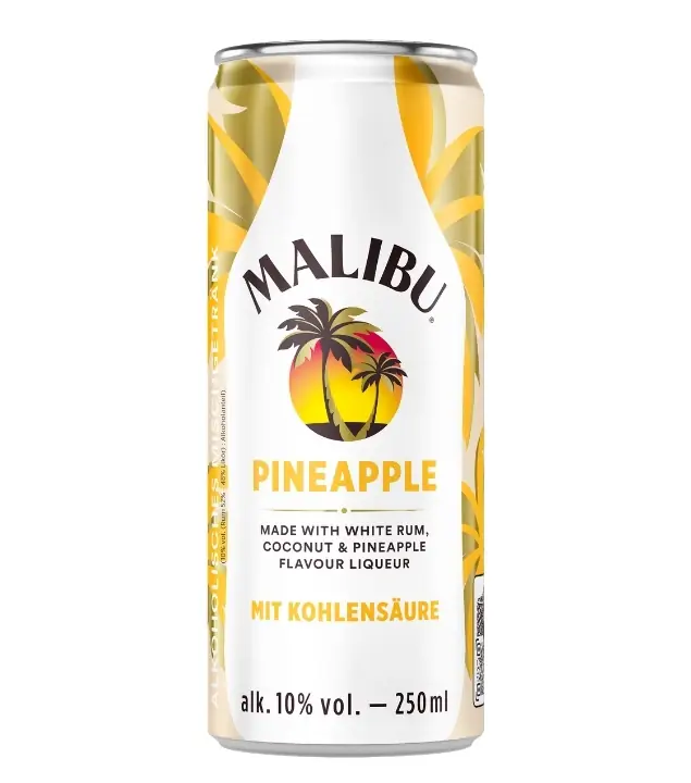 Malibu Pineapple RTD / 10 % vol / 0,25 Liter-Dose inkl. 0,25 € Pfand