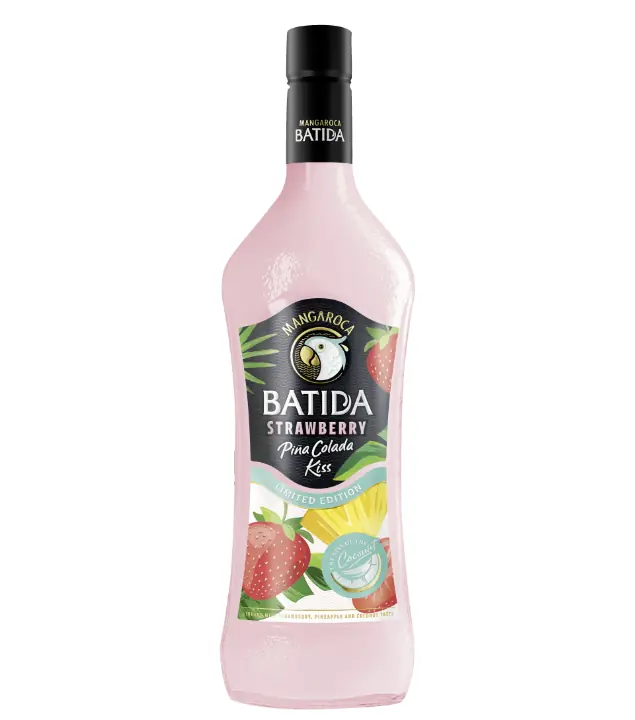Mangaroca Batida Strawberry Piña Colada Kiss Likör / 16 % vol / 0,7 Liter-Flasche