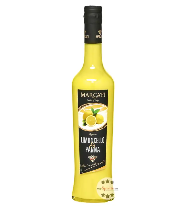 Marcati: Crema Limoncello & Panna Likör / 17 % vol / 0,5 Liter-Flasche