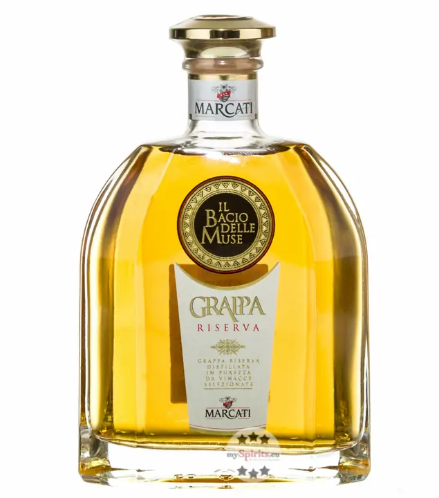 Marcati Grappa Riserva „Il Bacio delle Muse“ / 40 % Vol. / 0,7 Liter-Flasche
