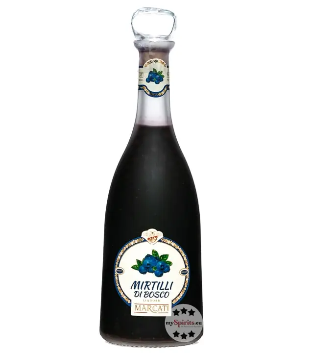 Marcati: Mirtilli de Bosco Sapori della Tradizione / 25 % vol / 0,7 Liter-Flasche