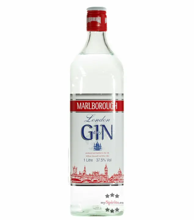 Marlborough London Dry Gin / 37,5 % Vol. / 1,0 Liter-Flasche