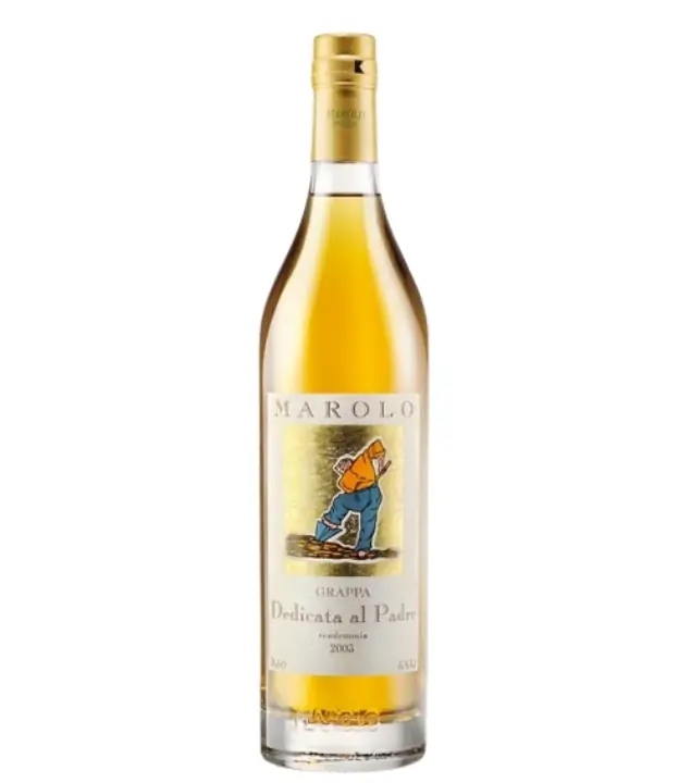 Marolo Grappa Dedicata al padre Barrique / 45 % vol / 0,7 Liter-Flasche